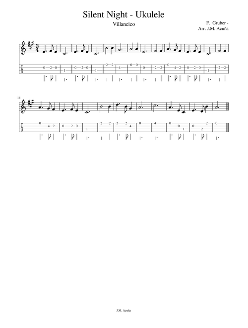 Silent Night - Ukulele
