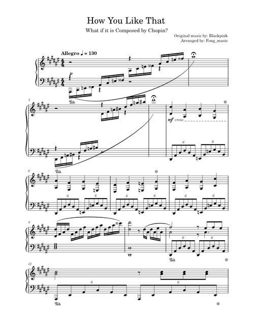 What if How You Like That from Blackpink was composed by Chopin?|Fong_music