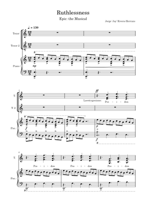 Ruthlessness – Jorge Rivera-Herrans (EPIC : The Musical) Sheet Music ...