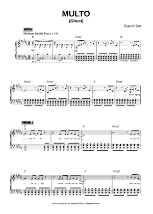 Play Official version of Multo (Ghost) Sheet Music by Cup of Joe for ...