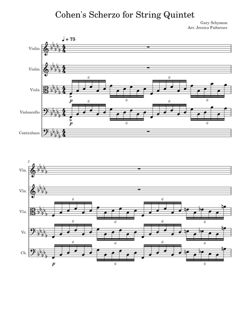 Cohen's Scherzo for String Quintet