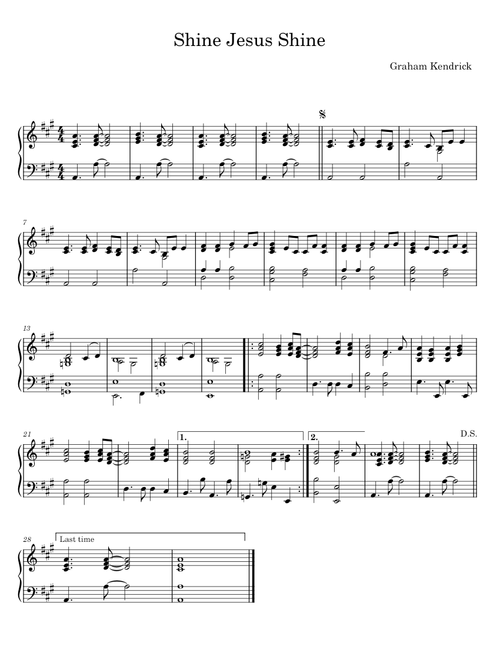 Shine Jesus Shine - Graham Kendrick