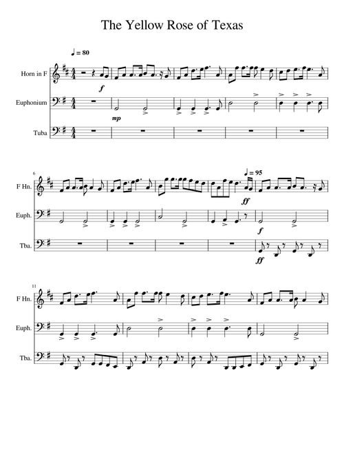 The yellow rose of texas – Misc Traditional The Yellow Rose of Texas