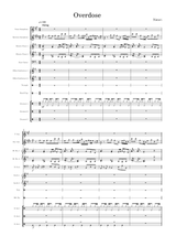 Overdose – Natori sheet music arranged by ONPitch for Mixed Ensemble