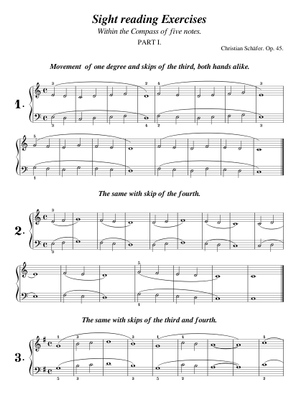 Sight Reading Book Sheet Music for Piano (Solo) easy | MuseScore.com