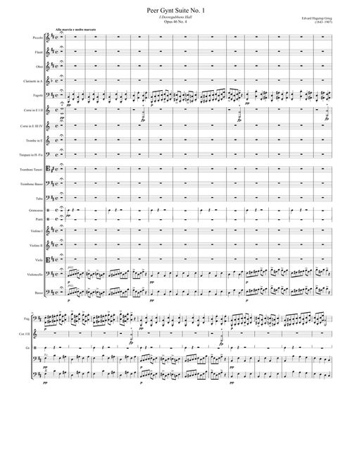 Peer Gynt Suite No. 1, “In the Hall of the Mountain King”