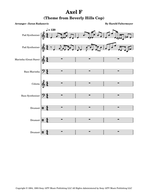 Axel F (Arr. Zoran Radanovic) - Crazy Frog (Small Ensemble)