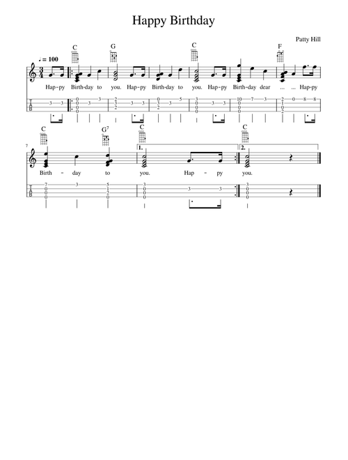 Happy Birthday (Ukulele)