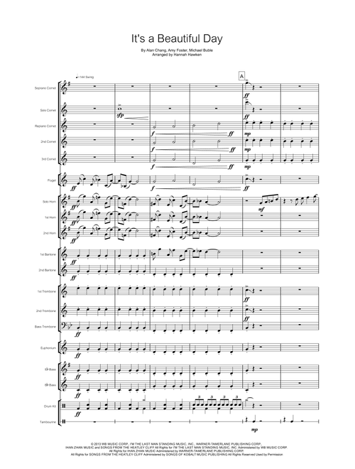 It's A Beautiful Day (Arr. Hannah Hawken) - Michael Buble (Brass Band)