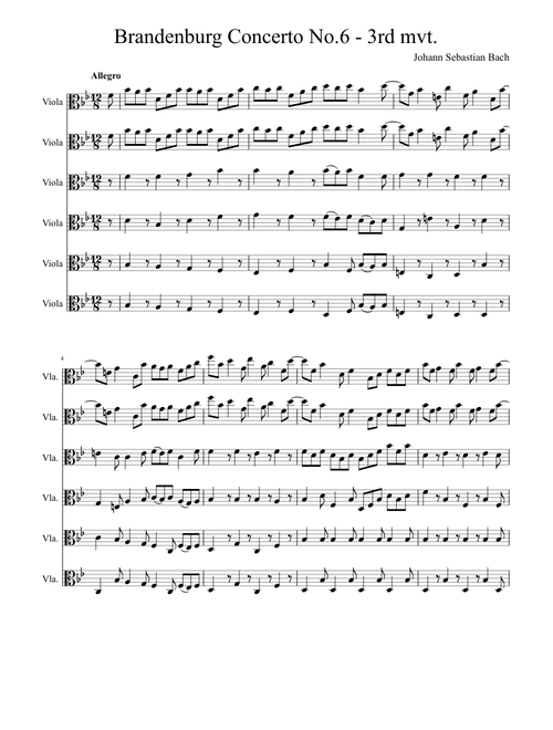Brandenburg Concerto No.6-mvt.3
