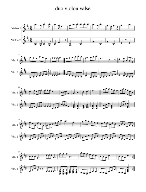 duo violon valse partie piano Duo 6