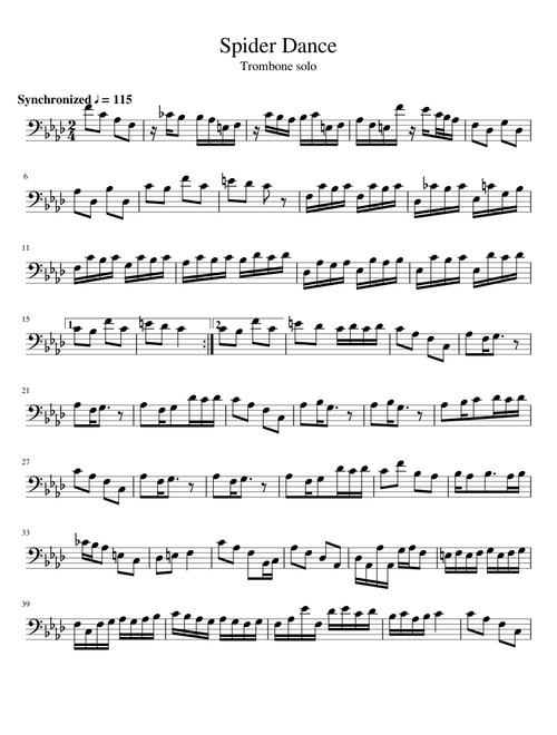 Spider Dance - Trombone Solo