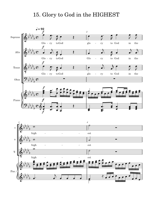 Glory to God Messiah - Bass - Baroque – dmctheyogi