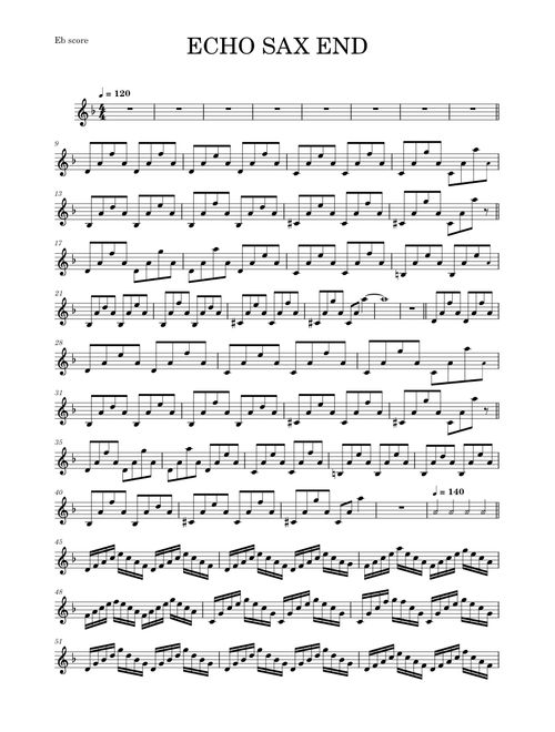ECHO SAX END