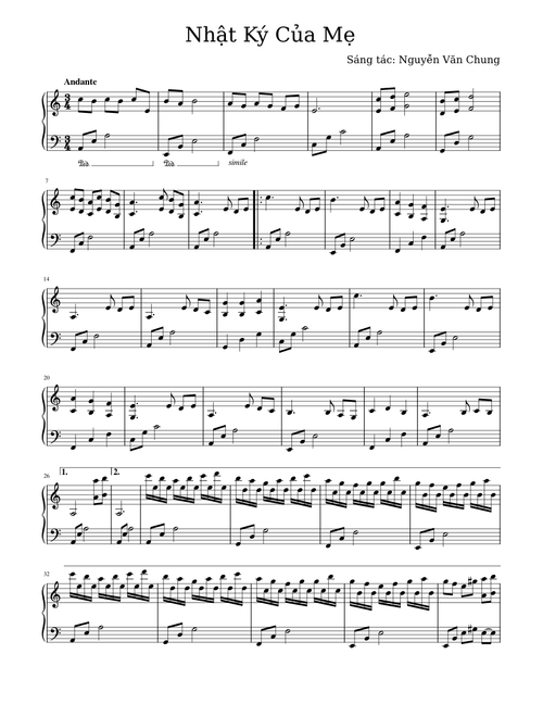 Nhật Ký Của Mẹ – Nguyễn Văn Chung