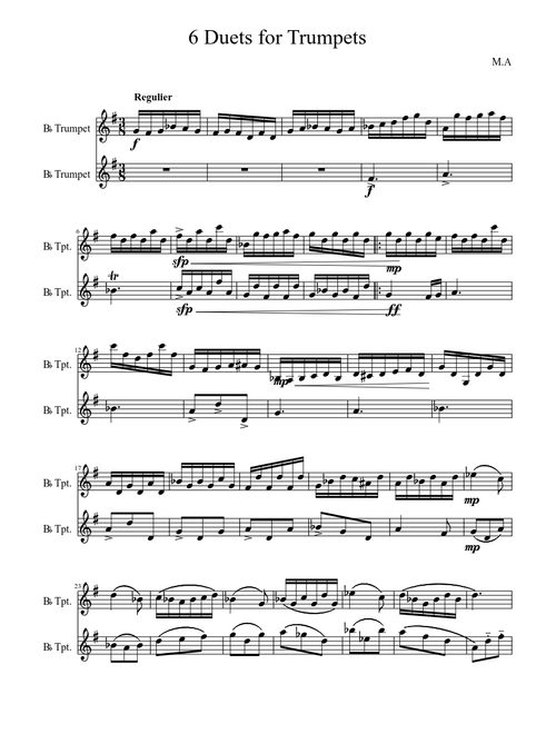 6 Duets for Trumpet