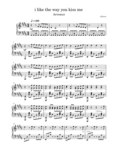 I like the way you kiss me – Artemas