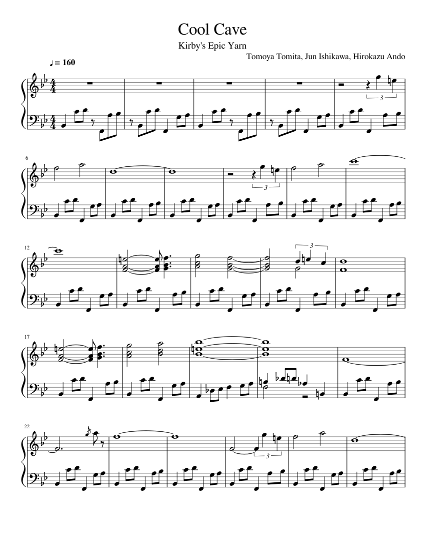 Cool Cave Sheet music for Piano (Solo) 
