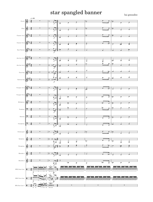The star-spangled banner – John Stafford Smith natinol anthem