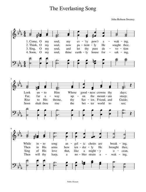 Come, O my soul, my ev'ry pow'r awaking - John Robson Sweney