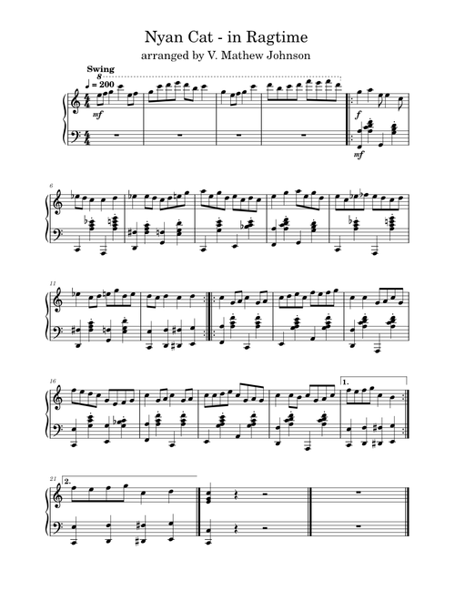 Nyan Cat - in Ragtime