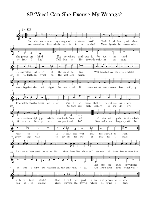 Can she excuse my wrongs – John Dowland