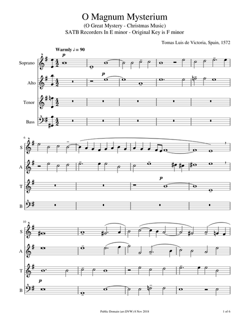 O Magnum Mysterium (O great mystery - Christmas)