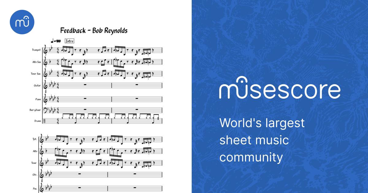 Feedback - Bob Reynolds Sheet Music with Chords for Piano