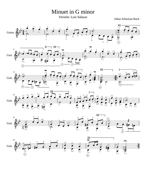 Minuet in G minor