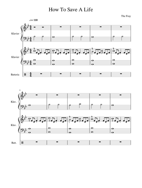 How To Save A Life - The Fray
