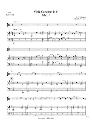 Violakonzert G-dur Klavierauszug - Spartito Per Viola E Pianoforte, Concerti Per Viola - Foto 6