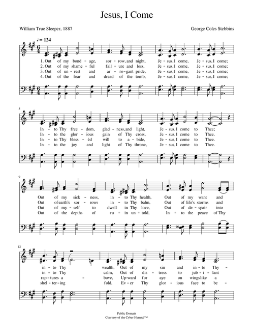 Jesus, i come - George C. Stebbins