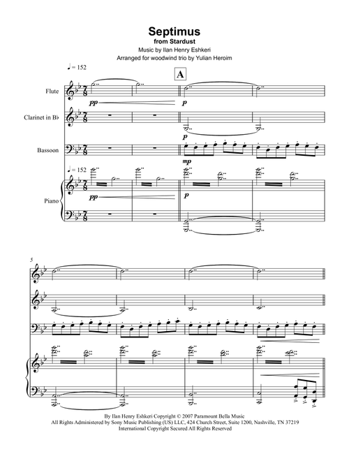 Septimus (Arr. Yulian Heroim) - Ilan Henry Eshkeri (Woodwind Ensemble)