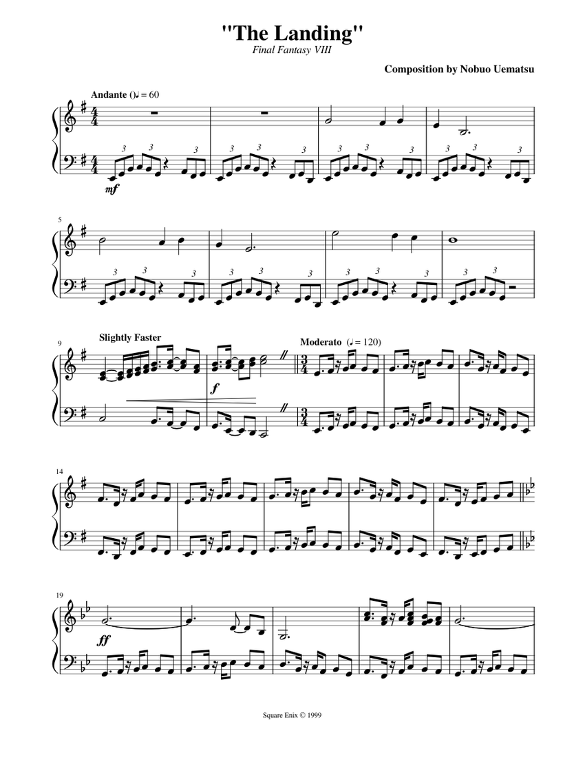Piano Collections FINAL FANTASY VIII 楽譜 Piano Collections: Final Fantasy VIII • Sheet Music Book