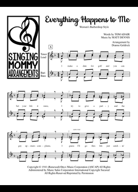 Free Everything Happens To Me by Matt Dennis and Tom Adair sheet