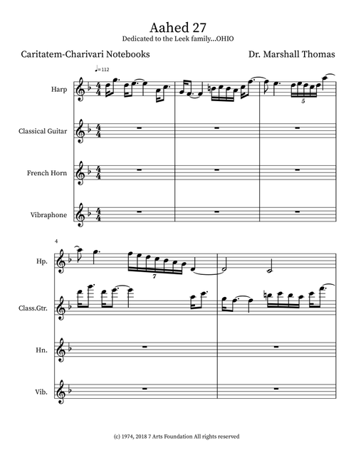 Aahed 27 - Celebrity Chamber Players (Small Ensemble)