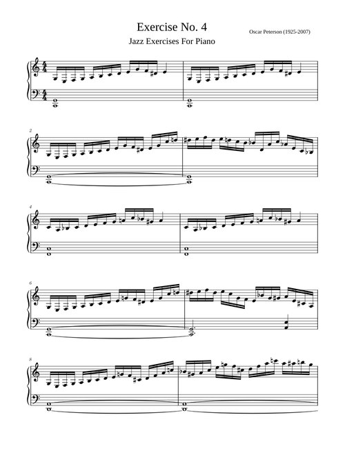 Oscar Peterson - Jazz Exercises 4
