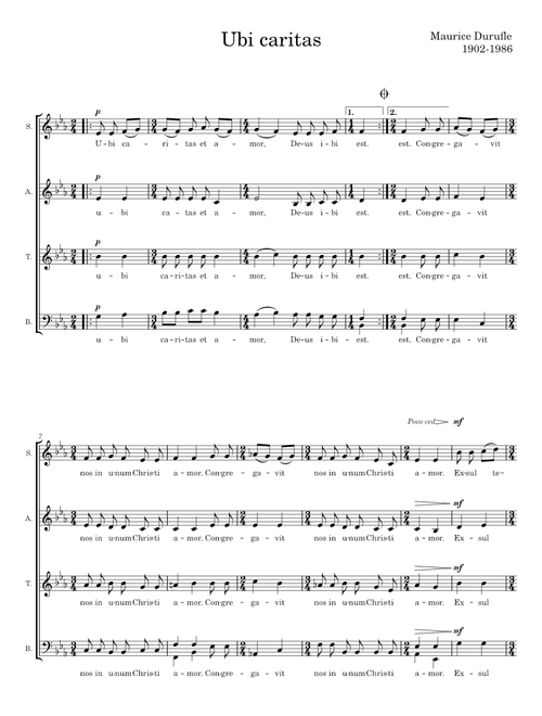 Ubi Caritas - Maurice Durufle