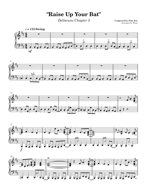 Raise Up Your Bat - Deltarune Chapter 3