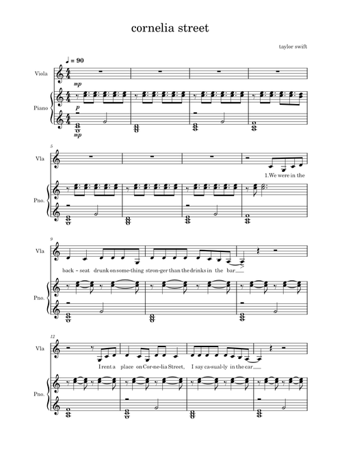 Cornelia Street - Taylor Swift