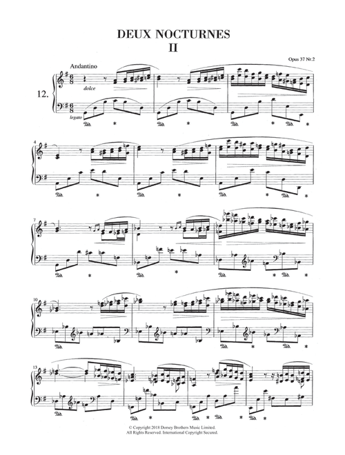 Nocturne in G Major, Op.37, No.2 - Frédéric Chopin (Piano Solo)