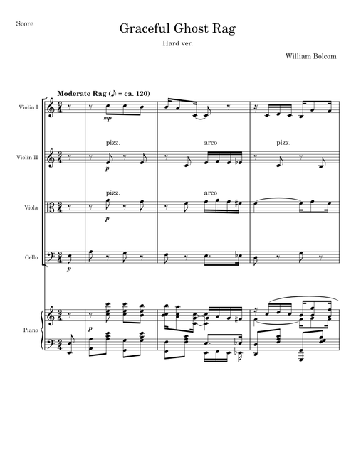 Graceful Ghost Rag - William Bolcom