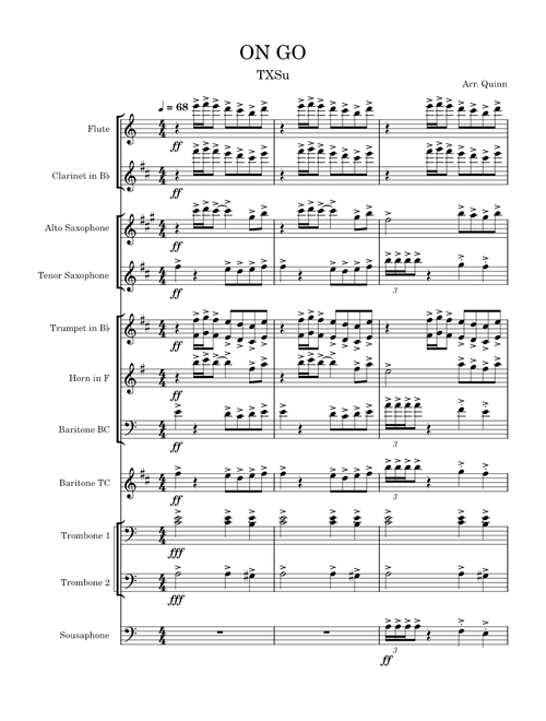 On Go- TXSU – HBCU ARRANGMENTS