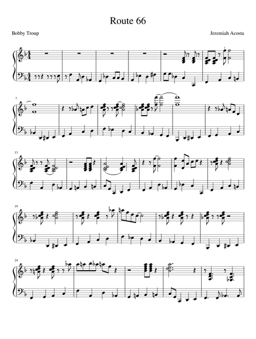 Route 66 Piano &bass