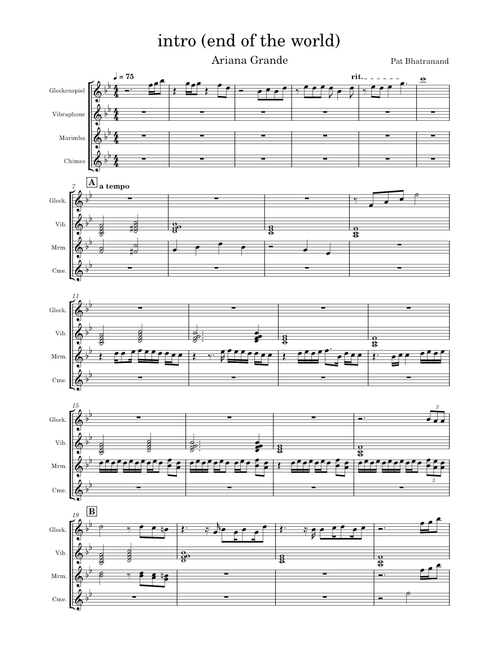 intro (end of the world) - Ariana Grande