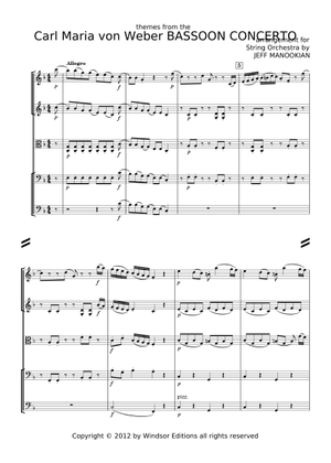 ウェーバー: ファゴット協奏曲 op.75 スコア Concerto in F major, Op. 75 by Weber Sheet Music for Bassoon (Solo