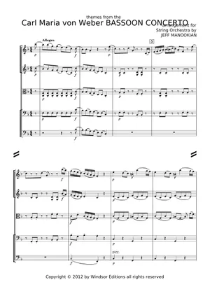 Concerto in F major, Op. 75 by Weber Sheet Music for Bassoon (Solo Concerto in F major, Op. 75 by Weber Sheet Music for Bassoon (Solo