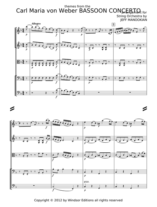 Bassoon Concerto in F major, Op.75 - Carl Maria von Weber