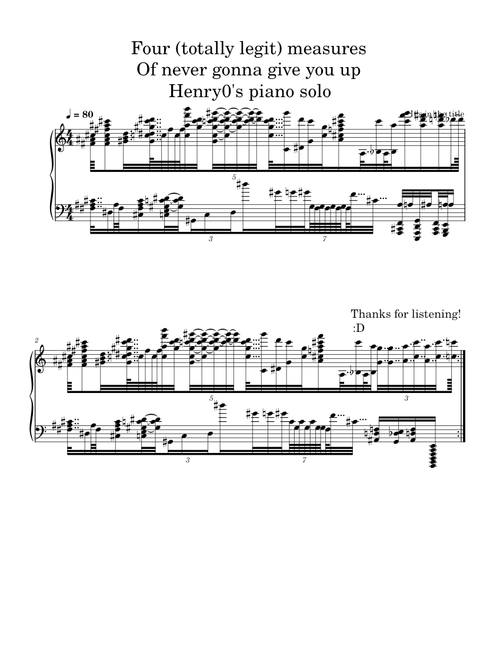 Never Gonna Give You Up (Black Midi) – henry0