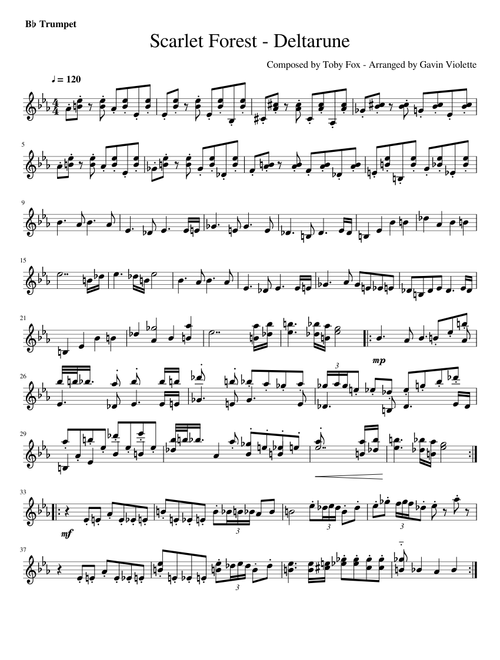Scarlet Forest - Deltarune (Trumpet ver.)